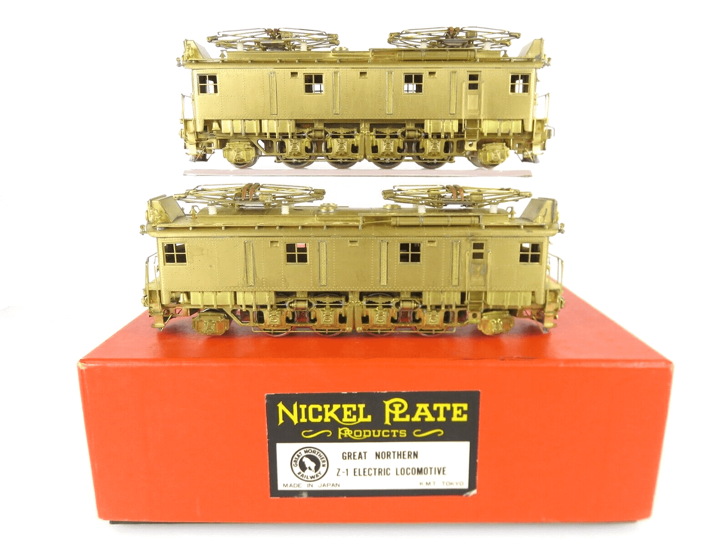 Nickel Plate Products Brass HO Great Northern Z1 Boxcab Electric Set Brass Trains