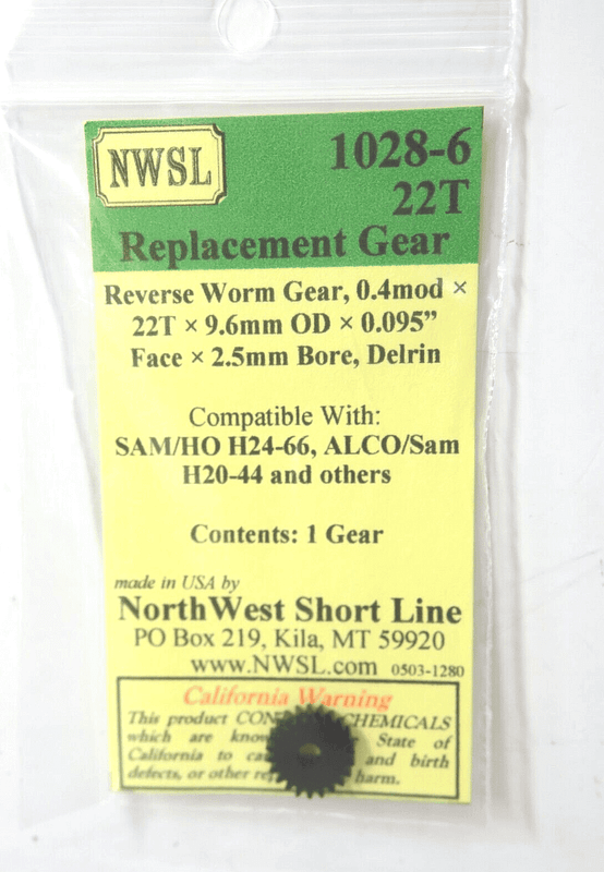 Northwest Short Line NWSL 1028-6 Reverse Worm Gear Oriental