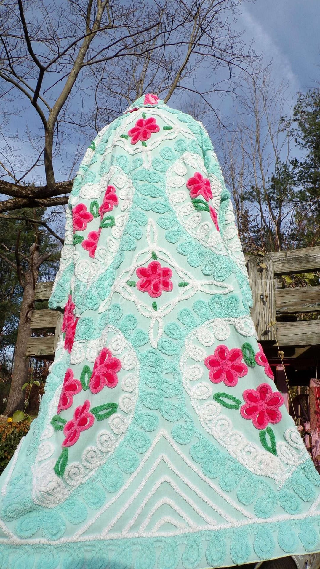 Seafoam Plus Size Chenille Robe "The Nanny" Style Bathrobe Designed